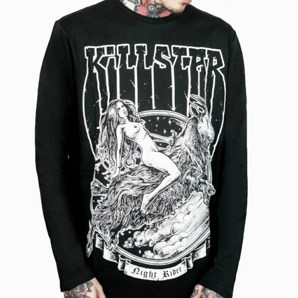 Killstar Other - Killstar Night Rider Long Sleeved Shirt